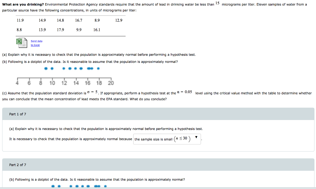 Solved What are you drinking? Environmental Protection