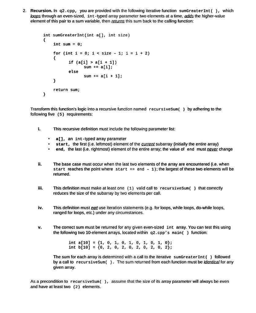 Solved c++ coding. It is a .cpp file. Starter file code is | Chegg.com