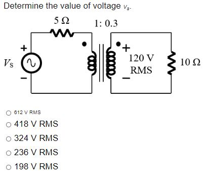 Determine The Value Of Voltage Vs 1 0 3 Alls 1 V Chegg Com