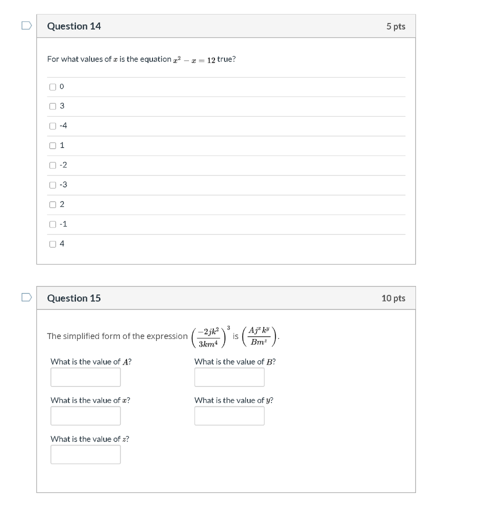 Solved Question 1 5 pts What is -4.27 x 104 in standard | Chegg.com