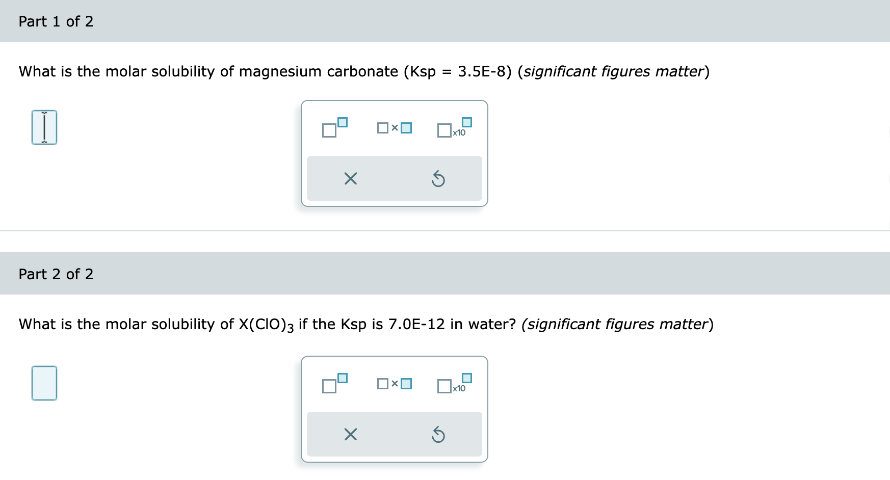 Solved What is the molar solubility of magnesium carbonate (