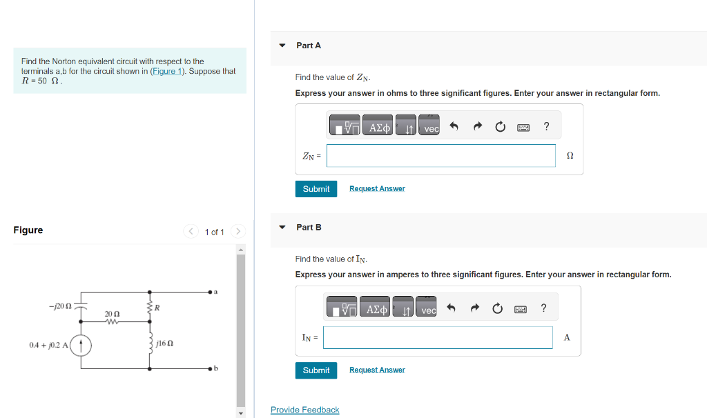 Solved Find The Norton Equivalent Circuit With Respect To | Chegg.com