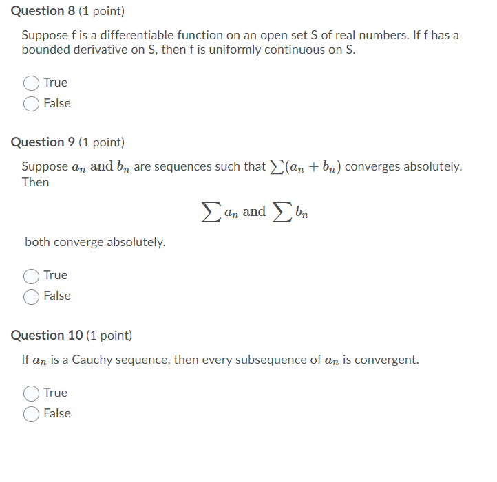 Solved Question 8 (1 Point) Suppose F Is A Differentiable | Chegg.com