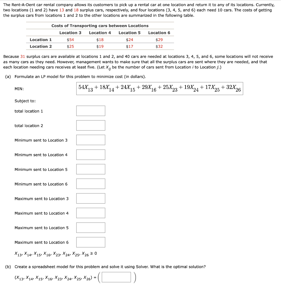 Solved The RentADent car rental company allows its