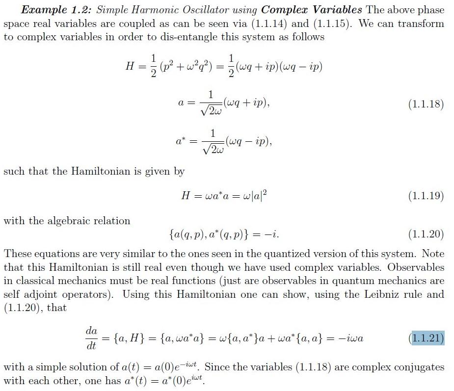 Solved Derive the analogous equation (1.1.21) for a* and | Chegg.com