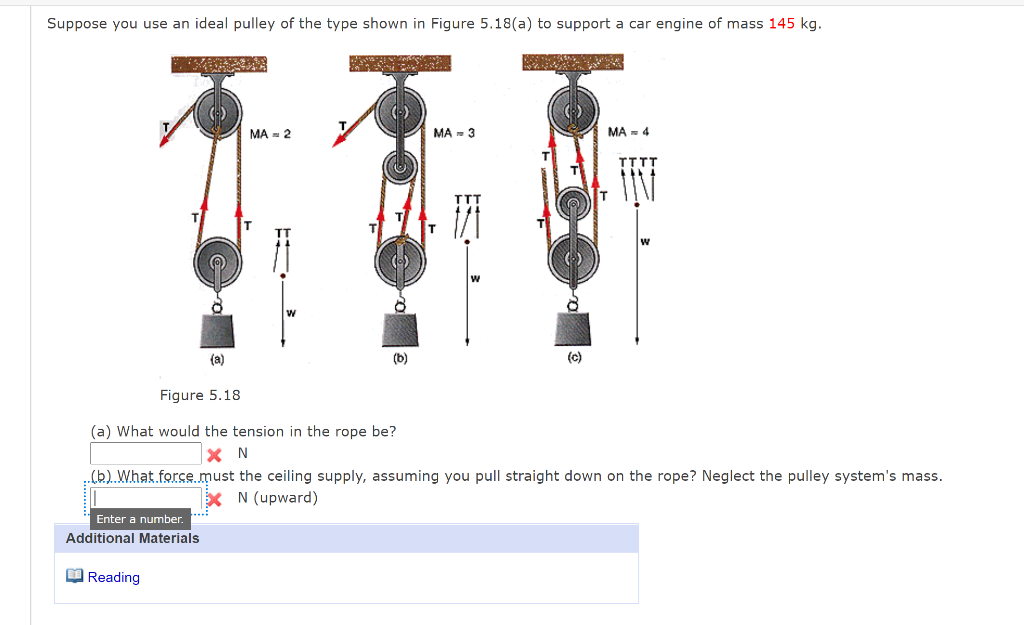 Solved Suppose you use an ideal pulley of the type shown in | Chegg.com