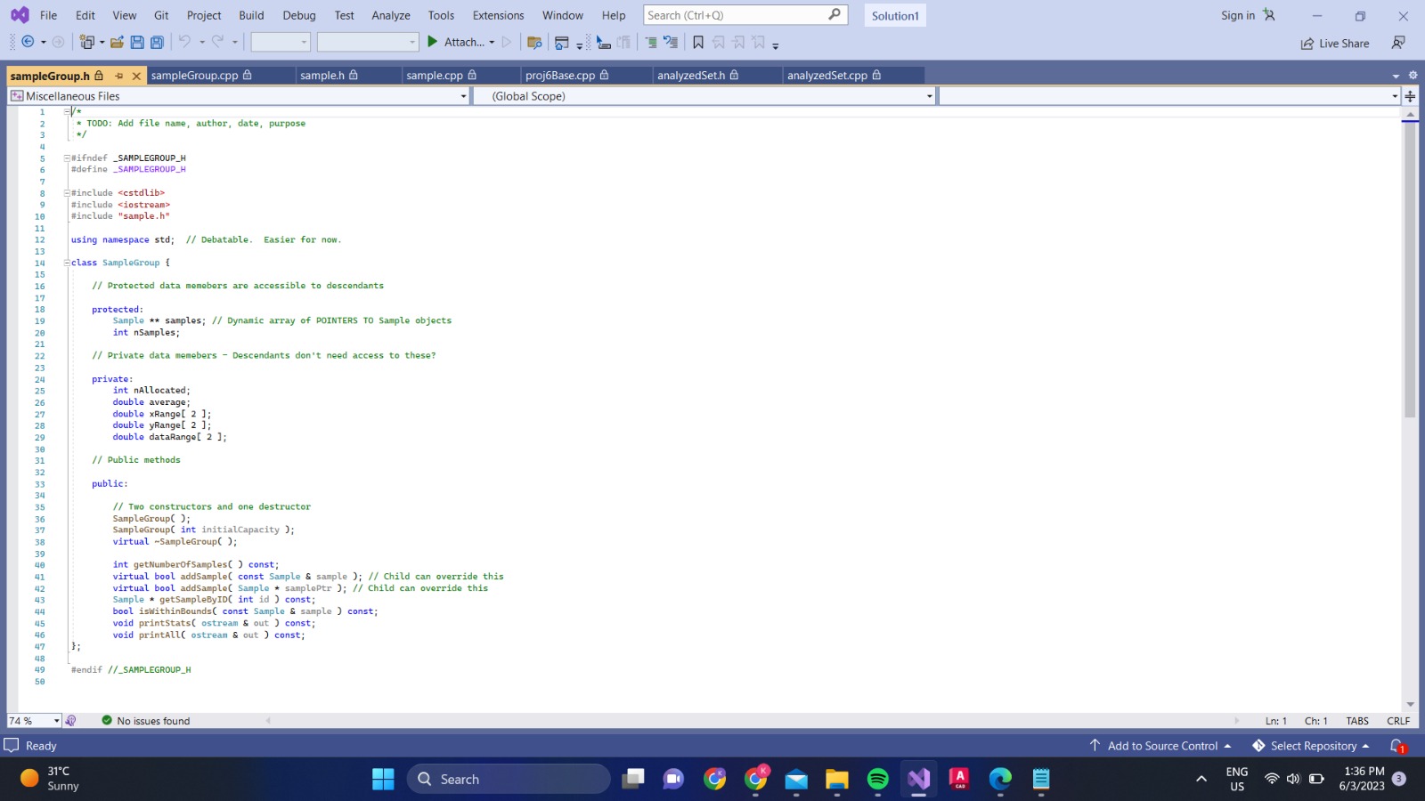 Solved Hi! Can you please help me write proj6Base.cpp such | Chegg.com