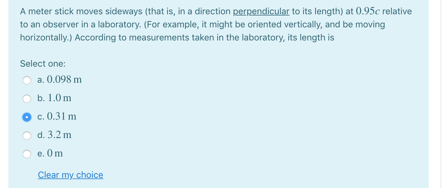 Solved A Meter Stick Moves Sideways (that Is, In A Direct...