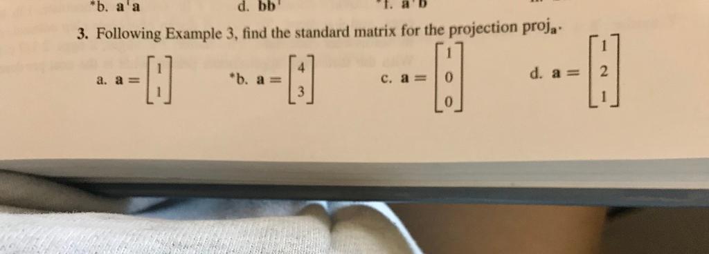 Solved *b. A'a D. Bb 3. Following Example 3, Find The | Chegg.com