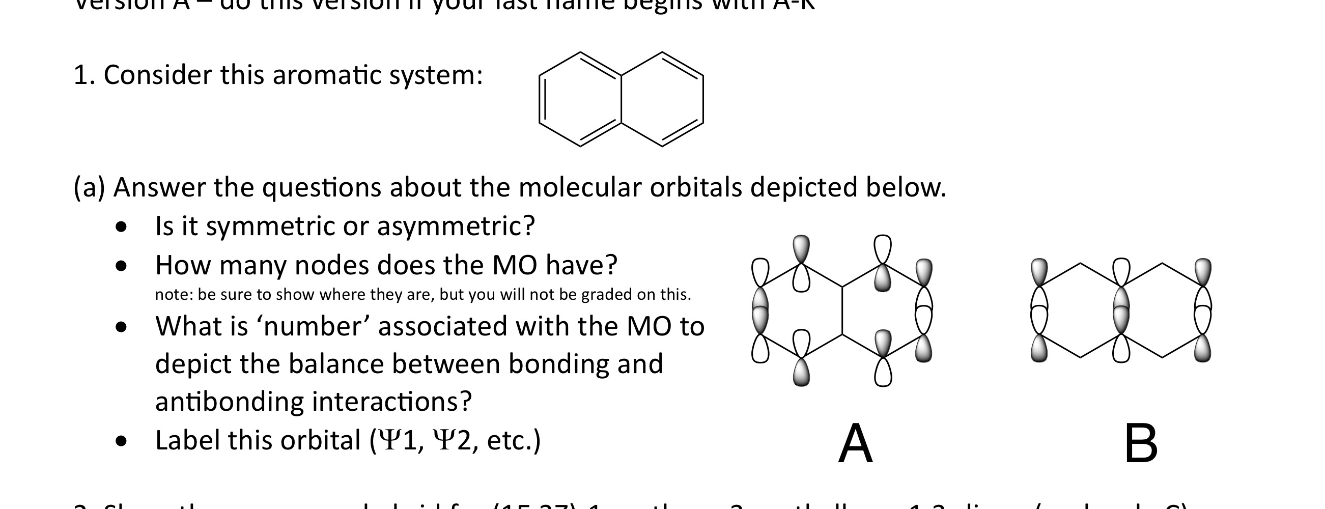 Solved 1. Consider This Aromatic System: | Chegg.com