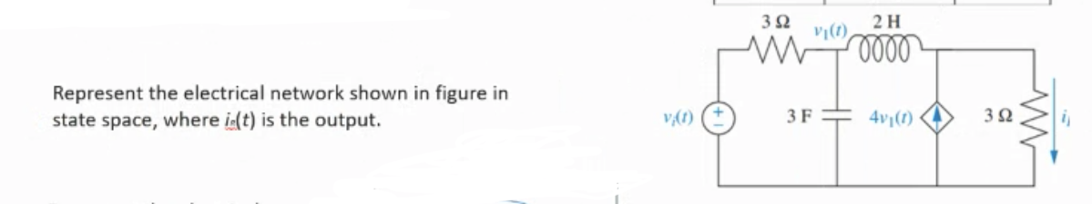 Solved Represent the electrical network shown in figure in | Chegg.com