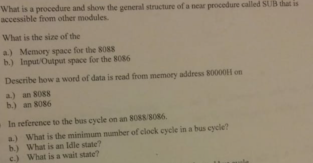 Solved i need answers for the 4 questions | Chegg.com