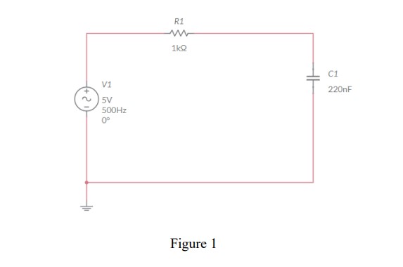 Solved Using Multisim model the RC series circuit in Figure | Chegg.com