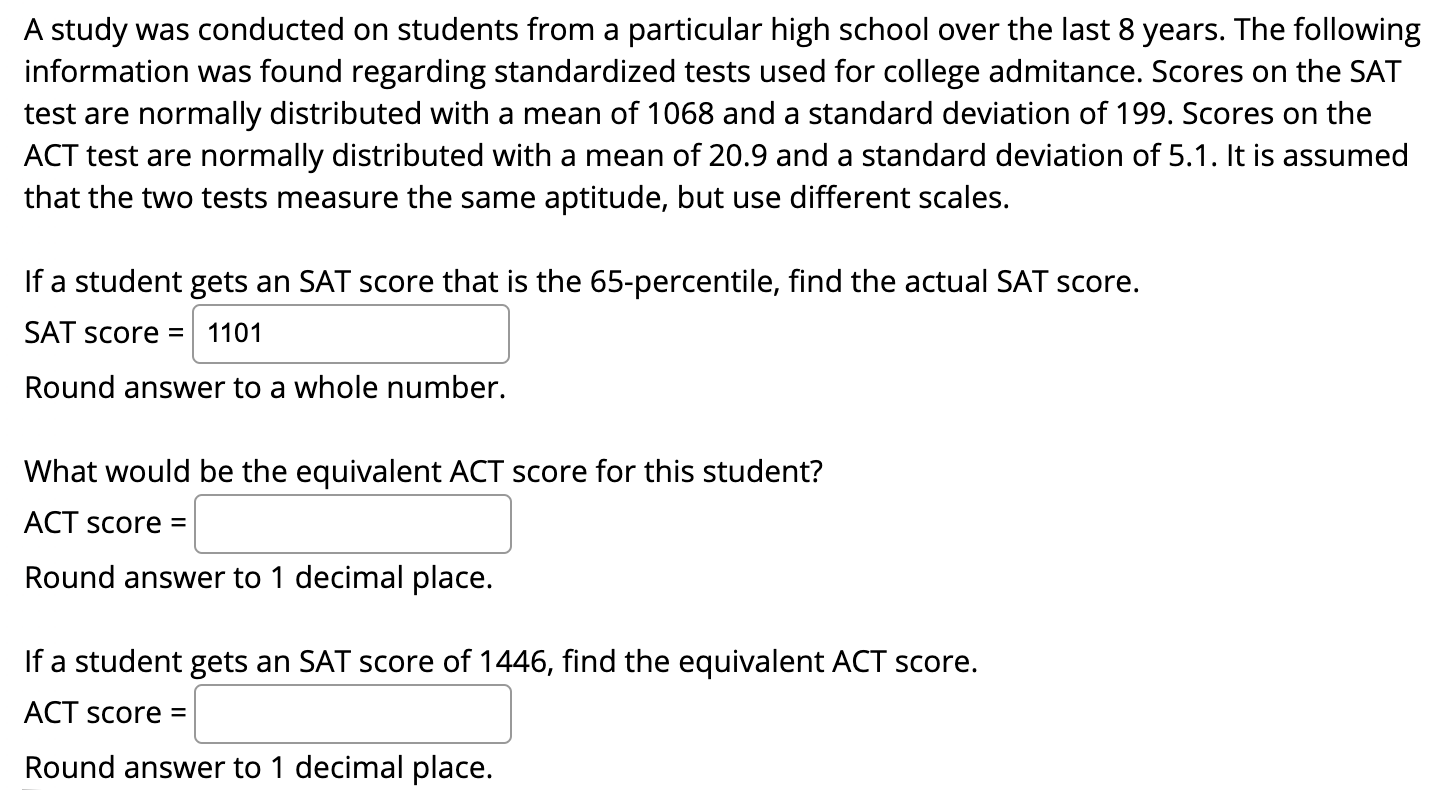Solved A study was conducted on students from a particular | Chegg.com
