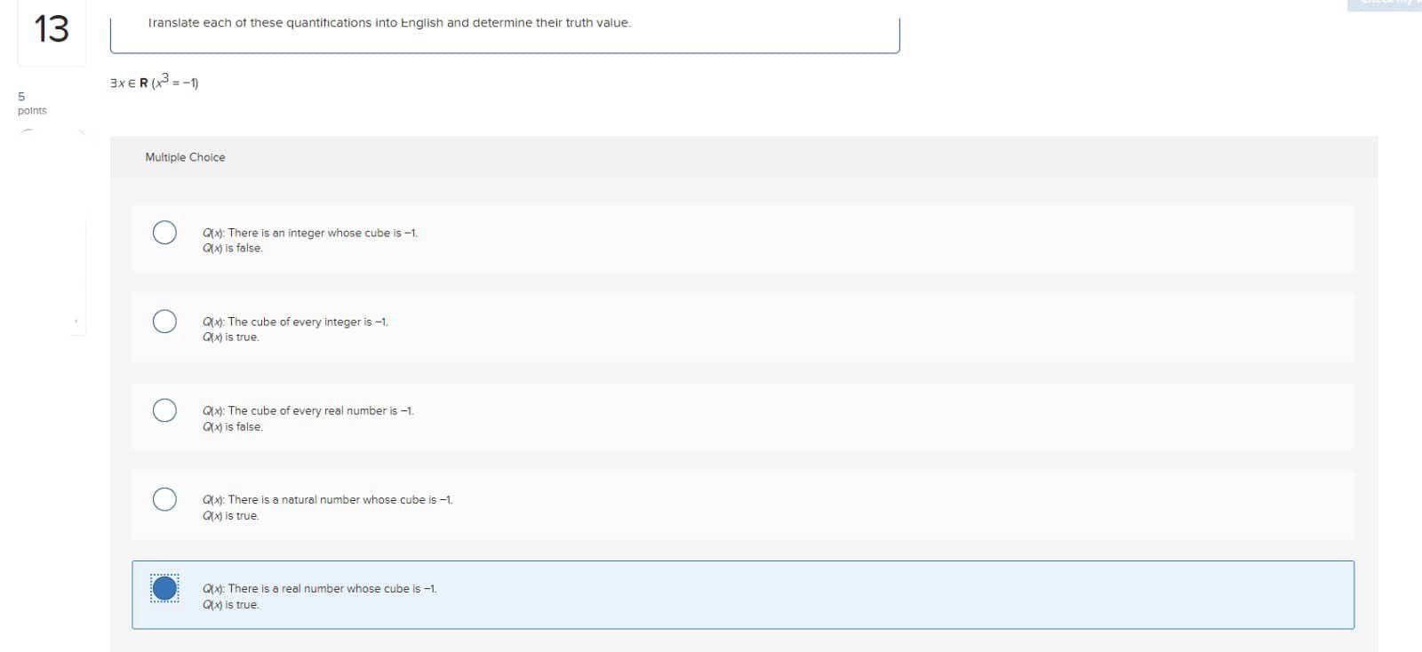 Solved 13 Translate each of these quantifications into | Chegg.com