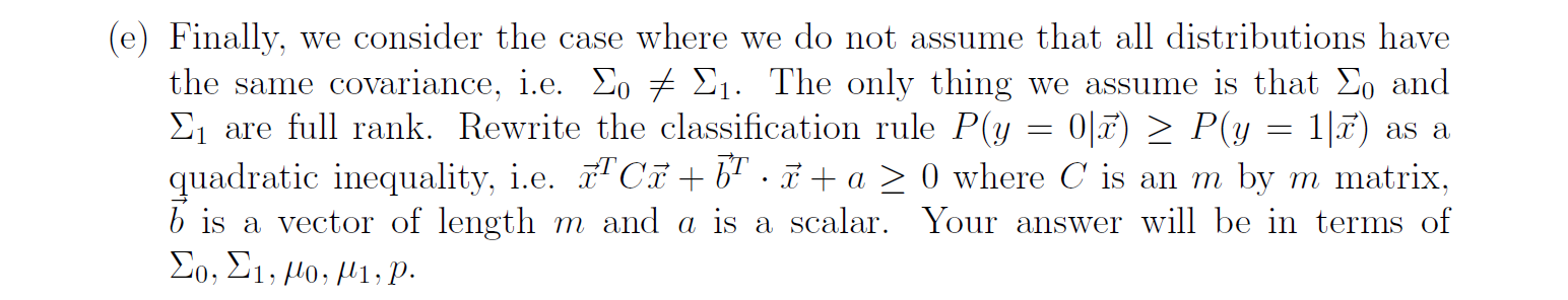 Solved 3. (40 pts) GDA: Gaussian Discriminant Analysis | Chegg.com