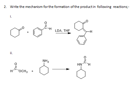 Solved 2 Write The Mechanism For The Formation Of The Pr Chegg Com