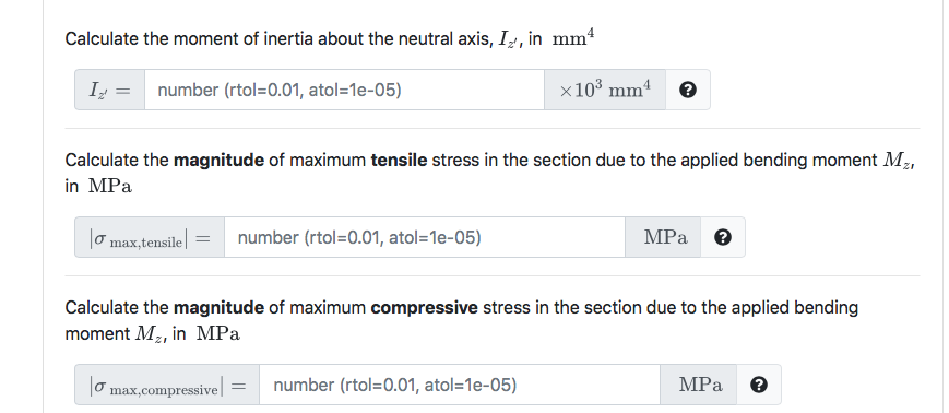 Solved Consider a beam with the section shown below | Chegg.com