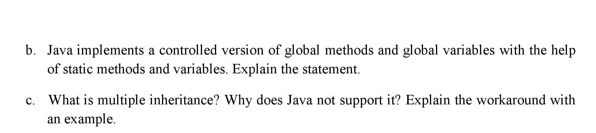 Solved Subject:- Programming in Java Note:- Please solve | Chegg.com
