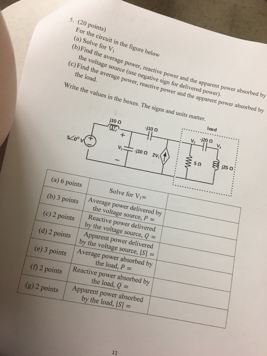 Solved For the circuit in the figure below (a) Solve for | Chegg.com