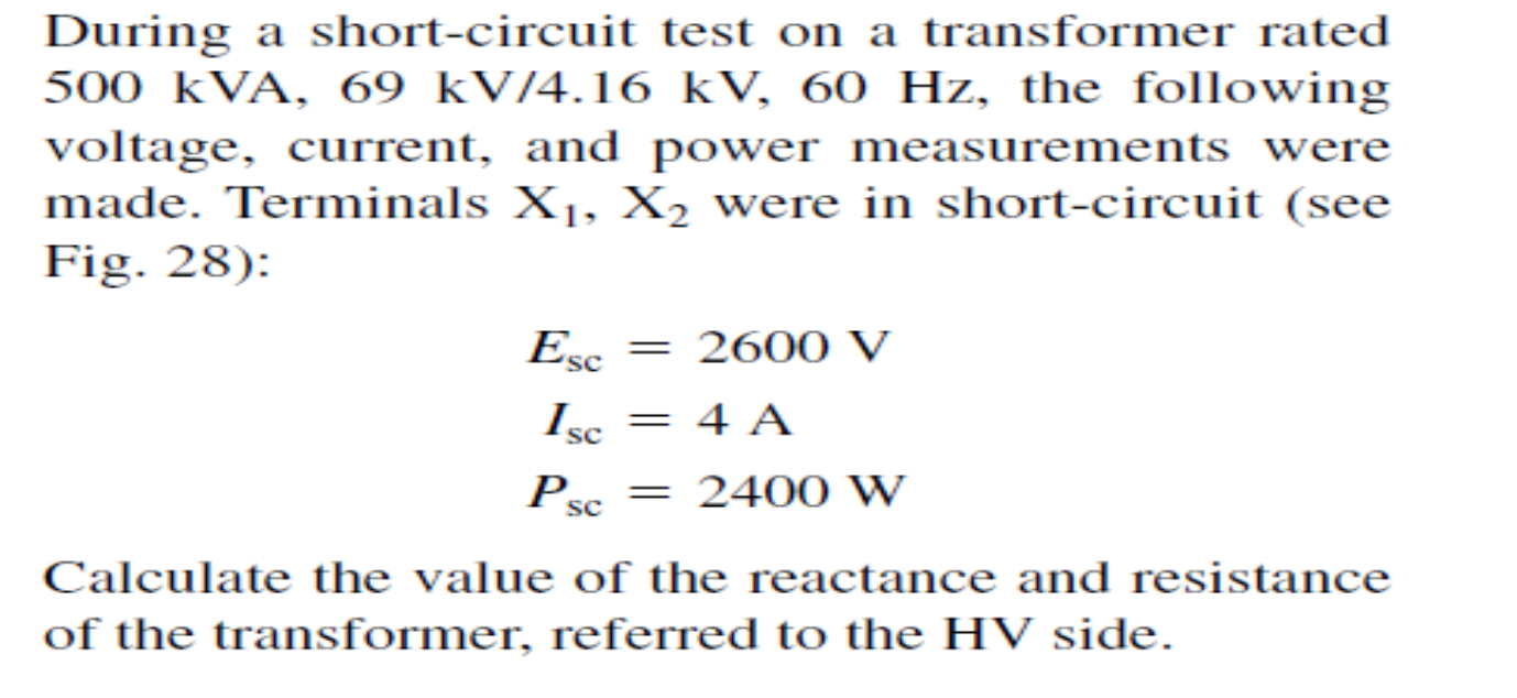 Solved Assignment 013 During a shortcircuit test on a