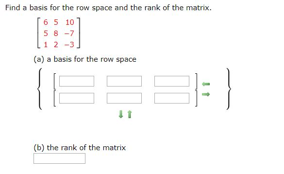 Solved Find a basis for the row space and the rank of the | Chegg.com