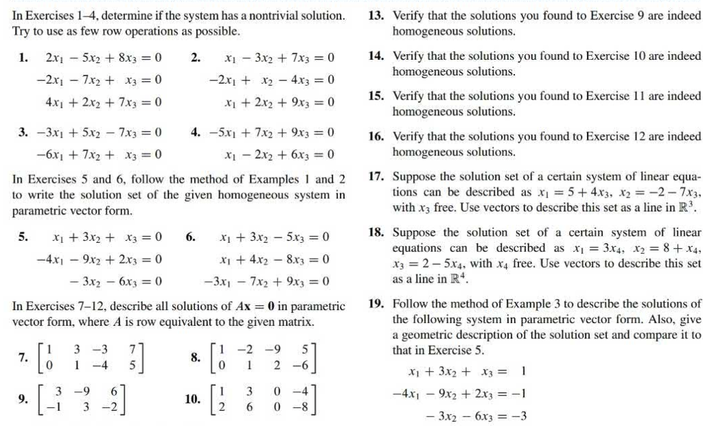 Solved In Exercises 1-4, determine if the system has a | Chegg.com