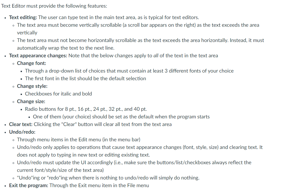 Solved PROBLEM PROMPT - Text Editor For this lab, you will | Chegg.com