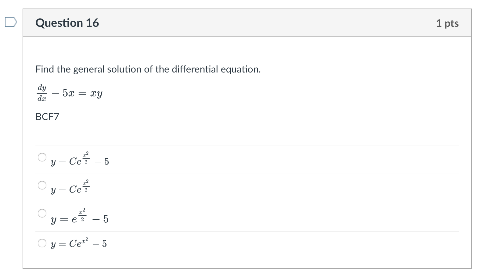 Solved Find The General Solution Of The Differential