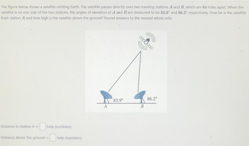 Solved The Figure Below Shows A Satellite Orbiting Earth. | Chegg.com