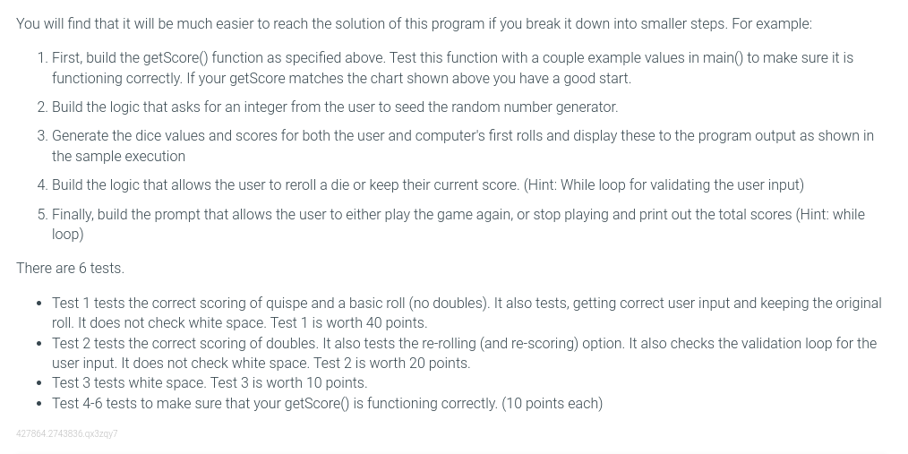Solved The goal of this lab is to write a program that | Chegg.com