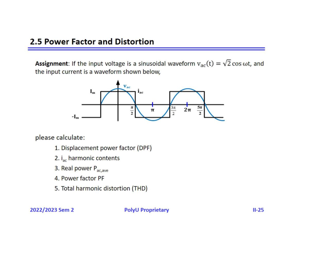 Assignment: If the input voltage is a sinusoidal waveform \( \mathrm{v}_{\mathrm{ac}}(\mathrm{t})=\sqrt{2} \cos \omega t \),