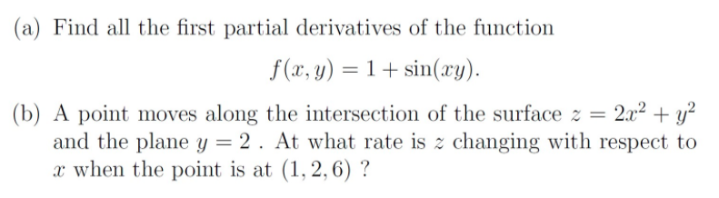 Solved Please help with parts a and b! One question with | Chegg.com