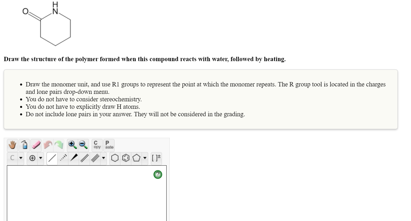 Solved Draw The Structure Of The Polymer Formed When This | Chegg.com