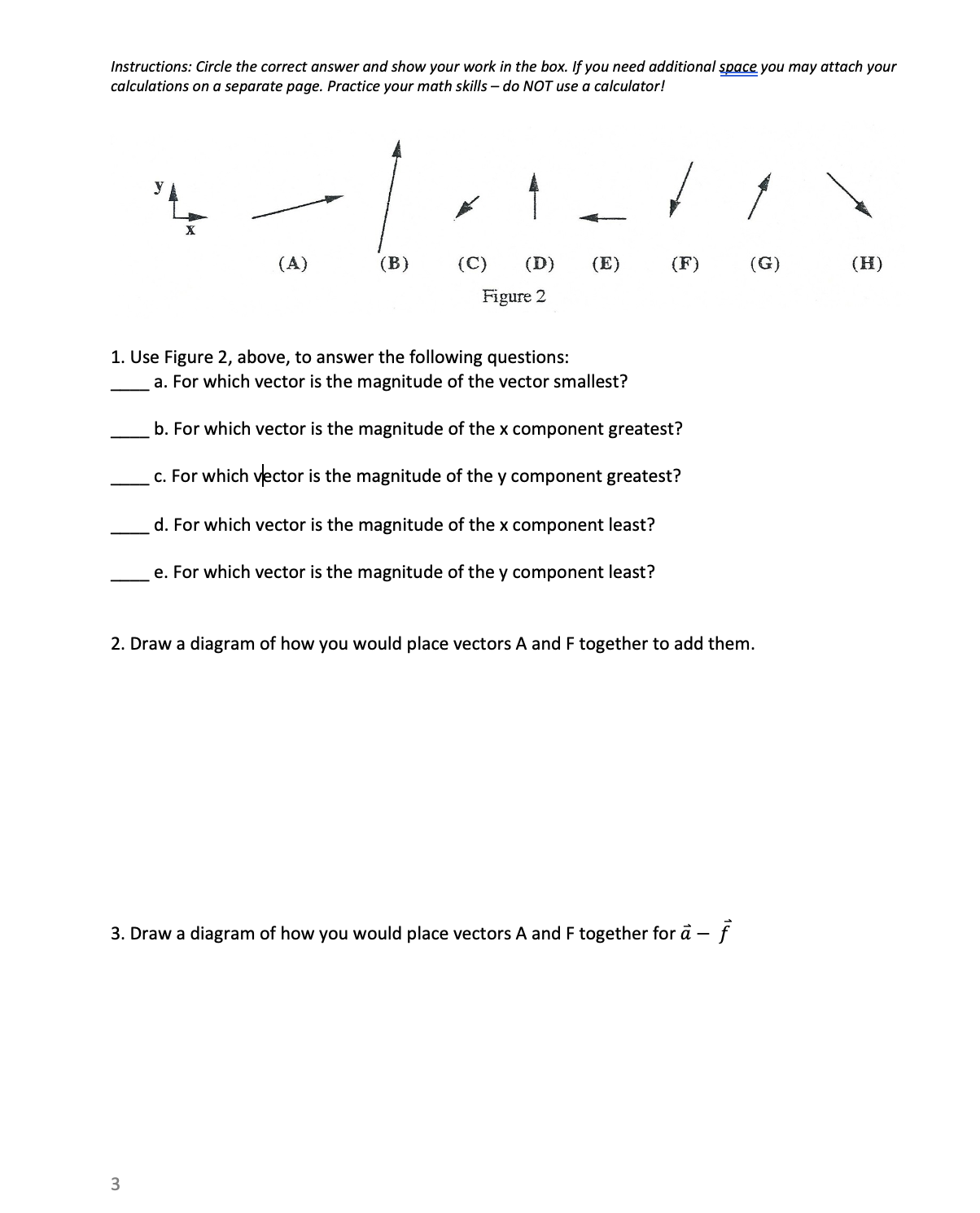 Solved Instructions: Circle the correct answer and show your | Chegg.com