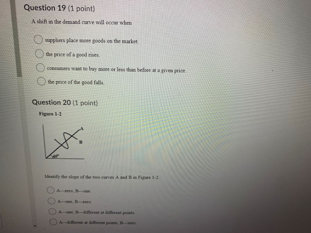 Solved Question 15 (1 point) An increase in the price of | Chegg.com