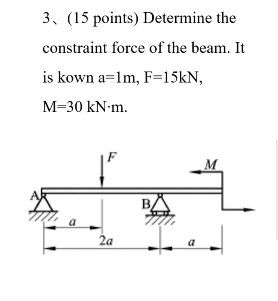 Solved 3, (15 points) Determine the constraint force of the | Chegg.com