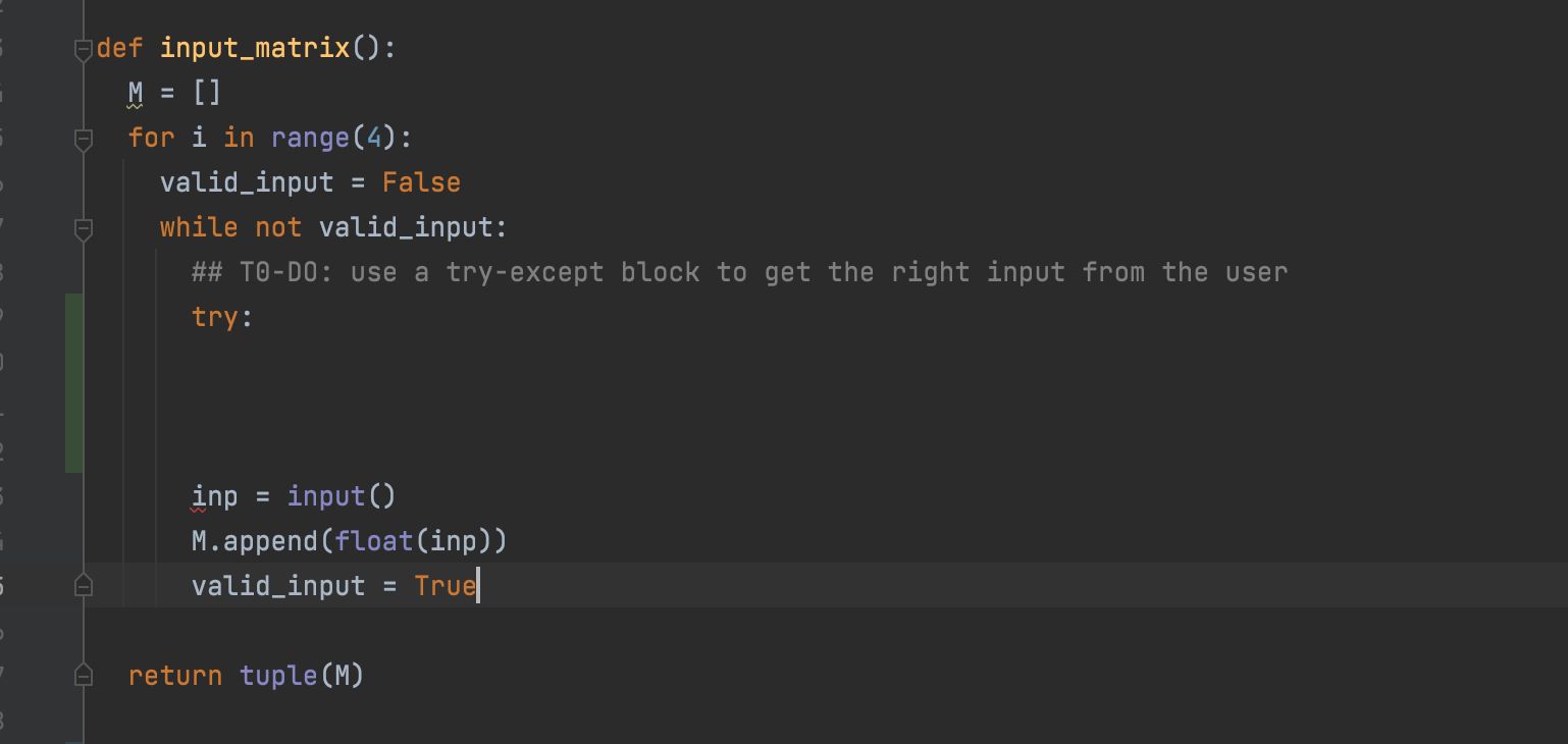 Solved Hi I need to write a try and except method for this | Chegg.com