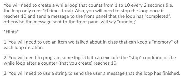 You will need to create a while loop that counts from | Chegg.com