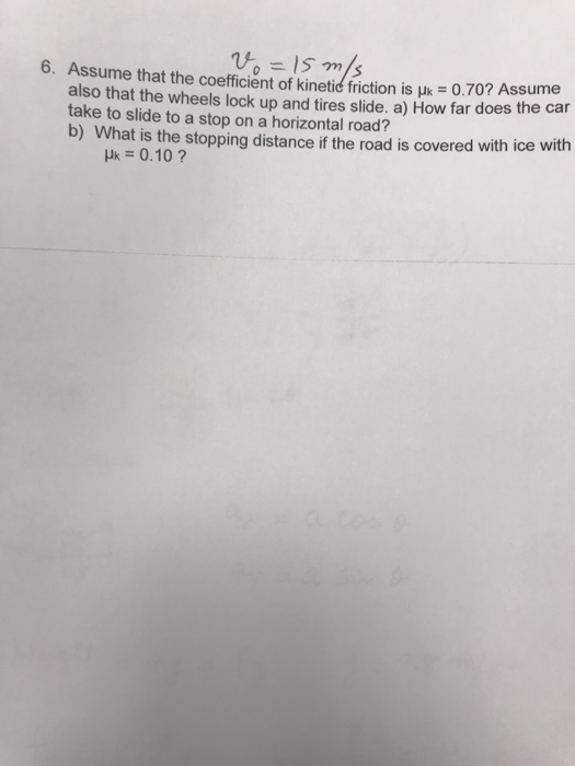 Solved 1 6. Assume that the coefficient of kinetid friction | Chegg.com