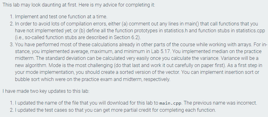 Solved This lab may look daunting at first. Here is my | Chegg.com