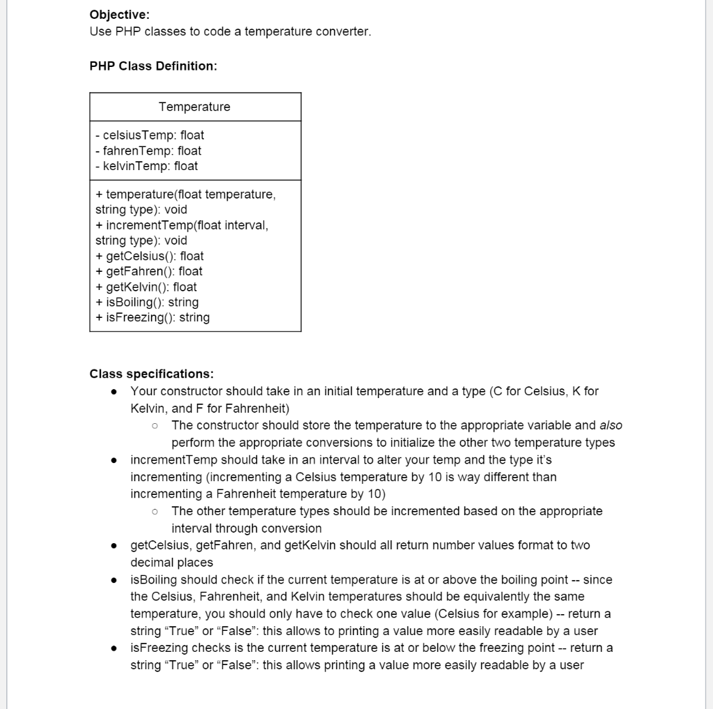 Solved I have included my code for the conversions but I | Chegg.com
