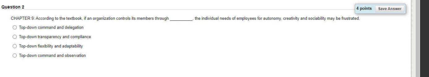 Solved Question 2 4 points Save Answer the individual needs | Chegg.com