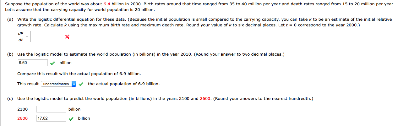Solved Suppose the population of the world was about 6.4 | Chegg.com