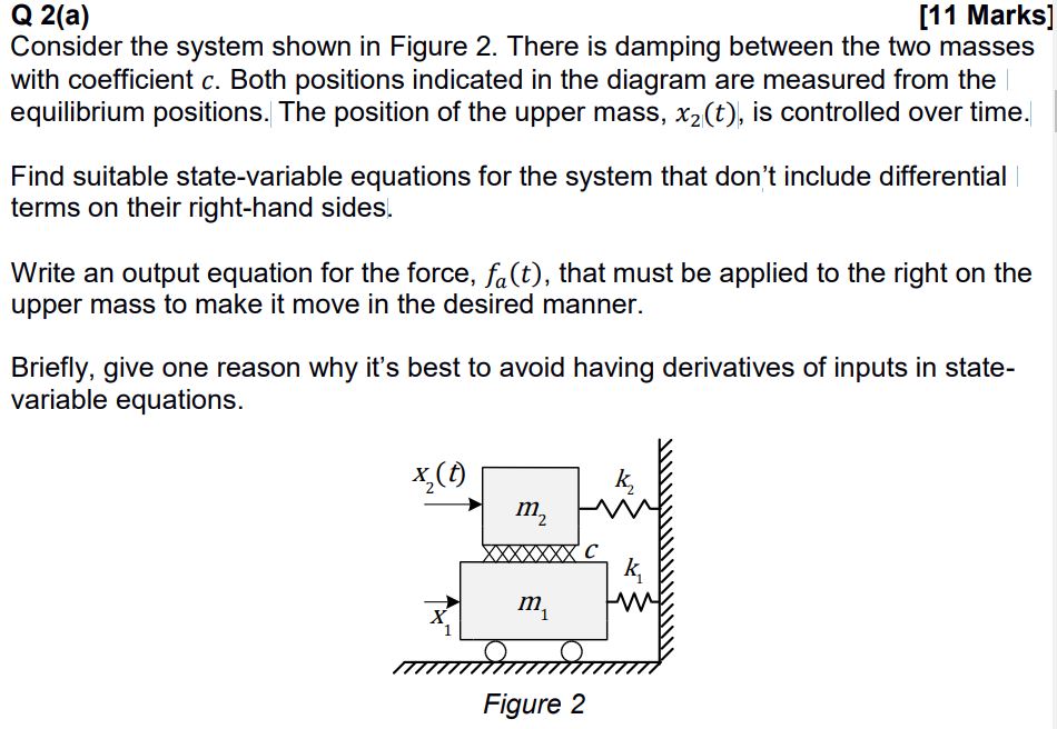 Solved Consider the system shown in Figure 2. There is | Chegg.com