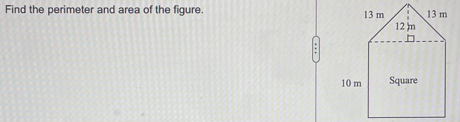 Solved Find The Perimeter And Area Of The Figure. | Chegg.com