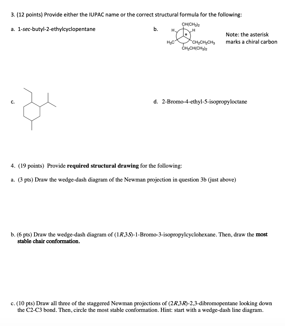 Solved NEED HELP WITH QUESTION 4 PLEASE. THE STRUCTURE IS IN | Chegg.com