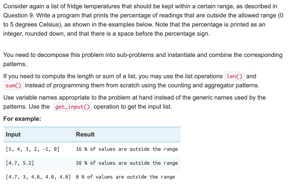 Solved Python... Thank You Pattern: # initialise the input | Chegg.com