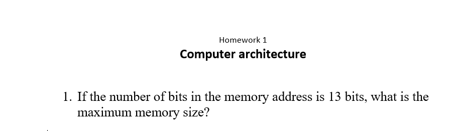 Solved Homework 1 Computer architecture 1. If the number of | Chegg.com